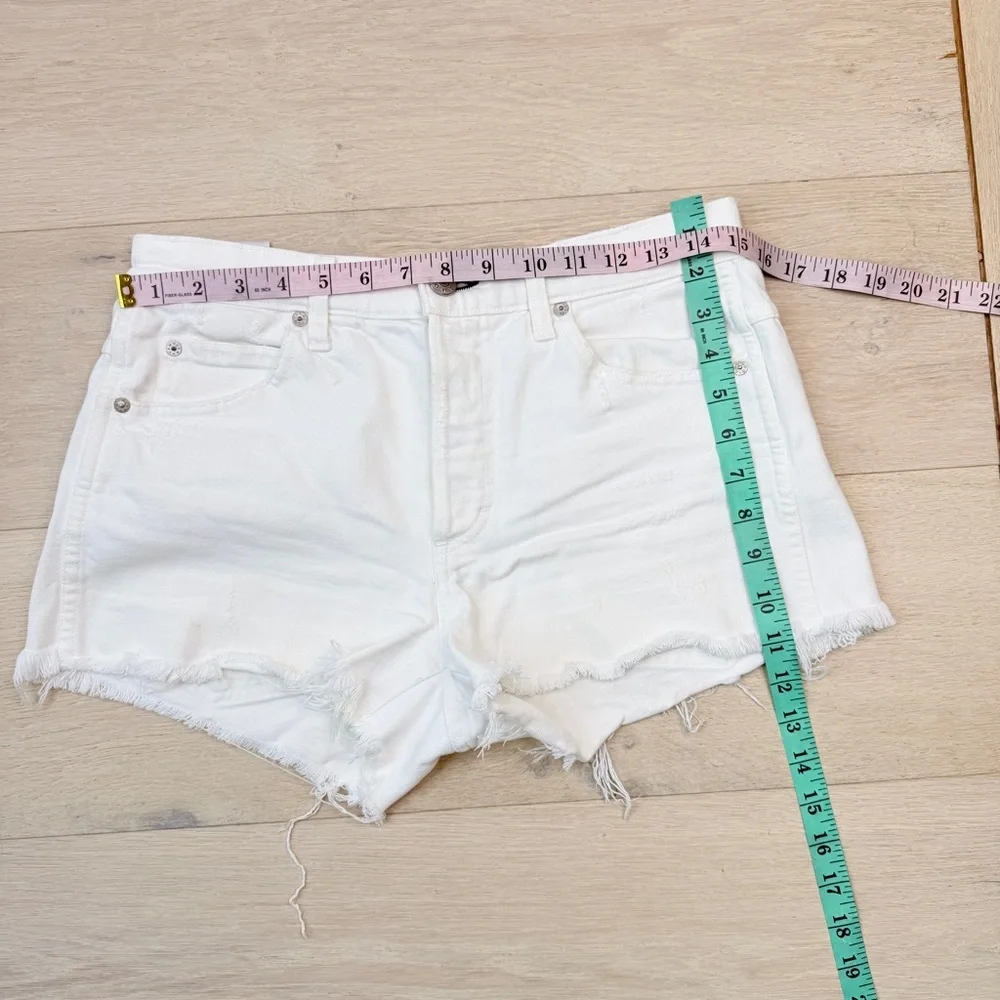AMO Women's White Denim Shorts